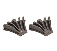 Inverseur de bec de descente de gouttière, 7,6 x 10,2 cm et 5,1 x 7,6 cm, matériau PP pour la dispersion de l'eau de pluie, options marron, noir, blanc (marron)