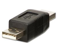 Lindy 71229 changeur de genre de câble USB A Noir