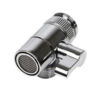 Inverseur de douche à 3 voies, accessoire de douche pour robinets de baignoire, adaptateur de pommeau de douche pour robinet d'évier monté sur bras de douche, inverseur de douche (plastique)