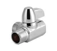 Inverseur de Douche, Adaptateur Universel de Dérivation 3 Voies en Laiton Chromé G1 / 2 "Adaptateur de Soupape en Forme de T pour Bras de Douche Monté