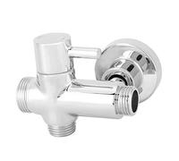 Inverseur de Douche, G1 / 2 "Adaptateur de Douche en Laiton de Salle de Bains en Laiton Arrondi fixé au Mur avec Accessoires de Base Séparateur de Douche à 3 Voies pour Cuisine de Salle de Bains
