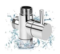 Inverseur De Douche Répartiteur de douche, inverseur robinet, Valve à trois voies, aiguille, interrupteur buse bain, convertisseur un point et deux connecteurs, 1 pièce