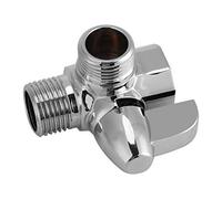 Inverseur de douche trois voies, inverseur en laiton chrom 3 voies, vanne d'adaptation en forme de G 1/2 "pour adaptateur mont sur bras de douche