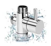 Inverseur De Douche Vanne de dérivation douche G1/2, adaptateur bras ABS à trois voies, vanne commutation robinet, raccords tuyau d'entrée, outil salle bains
