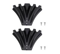 Inverseur de gouttière 2 pièces, disperseur d'eau de pluie avec 4 vis, disperseur de gouttière pour économiser les ressources en eau en extérieur et protéger les fondations (noir)