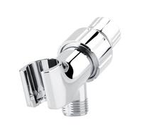 Inverseur de pomme de douche à 3 voies, support de montage de bras de douche en ABS chromé adapté au dispositif de commutation de débit d'eau de douche à main de salle de bain