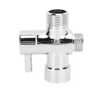 Inverseur de pomme de douche en cuivre 7/8, contrôle mural de l'eau chaude et froide, bras de douche, Valve de dérivation pour évier de toilettes (Argent)