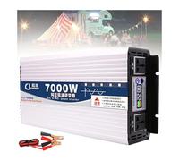 Inverseur de puissance d’onde sinusale Pure 5000W 6000W 7000W 8000W DC convertisseur 12V/24V/48V/60V à AC 110V/220V transformateur inverseur avec affichage couleur LCD Intelligent,7000W-12Vto220V