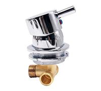 Inverseur de Sortie À 1 Voie Robinet Douche Filetage Vis En Laiton Froid Et Chaud Pour Cabine Taille Trou 50-55, Cartouche Céramique, Double Commande À Poignée Unique