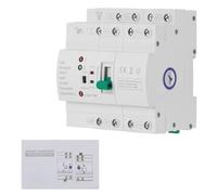 Inverseur de Source Automatique 63A 4P pour Rail DIN, ATS Mini 400V avec Commutation Rapide <50ms pour Générateur de Secours dans Armoire Électrique - Inverseur de Source Monophasé 63a