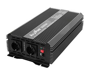 Inverseur de tension Alimentation AlcaPower by President 3000W 24V, sortie 230V, onde sinusoïdale modifiée, port SB, entrée de télécommande