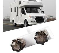 Inverseur de valve de robinet de douche RV avec double bouton pour remorque de voyage, camping-car, matériau ABS, disjoncteur à vide fileté pour tuyau de douche à main (noir)