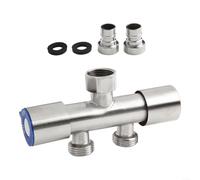 Inverseur d'eau à trois voies en acier inoxydable pour machine à laver à double commande pour coordonner le débit entre les appareils et les appareils (B)