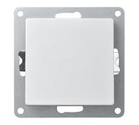 Inverseur FLAIR blanc, 250V~/10A, sans cadre, raccordement par borne