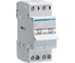 Inverseur modulaire 2 pôles 32A, point commun amont, I-0-II (SFT232) G