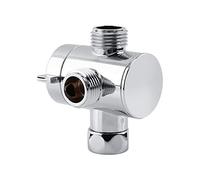 Inverseur Robinet Douche De Pommeau De Douche Multifonctionnel À 3 Voies, Adaptateur De Pommeau De Douche pour Bras De Douche Monté, G1 / 2"pièces De Rechange De Robinet en T pour Lavabo De Cuisine