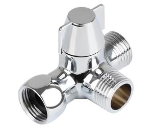 Inverseur Robinet Pour Douche, Valve 3 Voies En Laiton, G1/2" Soupape, Vanne D'Adaptateur En T G1/2", Pour Douchette Et Bras De Douche