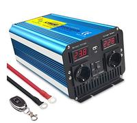 Inversor de Corriente de Onda sinusoidal Pura 3000W Convertidor DC 24V a AC 220V 230V con Control Remoto Salidas de AC Dobles & Pantalla LED para el Uso en el hogar del Carro de RV