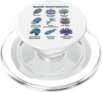 Invertébrés Marins Uniques pour Les Amateurs de Science des organismes Marins PopSockets PopGrip pour MagSafe