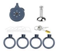 Inverted Flat Chastity Cage Cage De Chasteté Inversée Men Chastity Cage,D