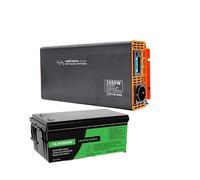 Inverter Convertisseur Onduleur 2000W DC12V AC220V Convertisseur d'onde Sinusoïdale pour Batterie 12V200A Énergie Solaire BMS UPS Kit d'alimentation d'urgence