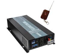 Inverter Convertisseur Onduleur Solaire Onde Sinusoïdale pour 24V À 220V 3500W Transformateur Batterie Externe 12V/24/48V DC 120V/240V AC Télécommande(12V,120V)