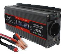 Inverter, entrée DC 12V, sortie AC 110V/220V, sortie USB, 2600W 12V 50hz