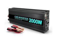 Inverter Onduleur 2000 W DC 12 V vers AC 220 V Convertisseur Automatique De Tension Solaire Noir pour Accessoires Automobiles Extérieurs Convertisseur Tension(24V,Universal Socket B)