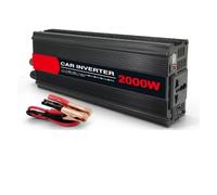 Inverter Onduleur 2000 W DC 12 V vers AC 220 V Convertisseur Automatique De Tension Solaire Noir pour Accessoires Automobiles Extérieurs Convertisseur Tension(24V,Universal Socket A)