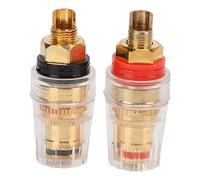 Inverter Terminal 2PCS | Brass Material for Stable Conductivity/Abrasion Resilience | M8x0.75mm Screw for Electronics/Industrial Equipment/Solar Systems | 220V - 380V Voltage