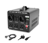 Inverter Transformateur De Tension 3000 W AC 110 V AC 220 V Bidirectionnel, Convertisseur Élévateur/abaisseur De Tension, Prise UE/US Convertisseur Tension(3000W EU UK Plug)