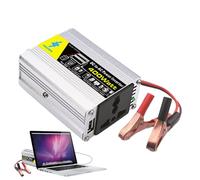 Invertisseur d'alimentation Sinusoïdale - Convertisseur De Voiture 400W, Onduleur De Batterie Solaire | Unité D'adaptateur Portable 12V AC, Dispositif De Sortie De Courant Stable avec des Clips De