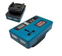 Invertisseur De Batterie 21V - Adaptateur d'alimentation Portable, Lampe Utilitaire LED Intégrée | Convertisseur De Générateur Compact, Dispositif D'énergie du Véhicule avec Éclairage De Secours pour
