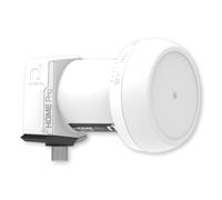 Inverto Single Home Pro LNB | Alimentation 40 mm | IDLP-SNL413-HMPRO-OPX | Pour l'alimentation d'un participant, alimentation de 40 mm, filtre 4G/LTE, boîtier de protection contre les intempéries
