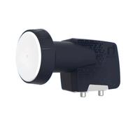 inverto IDLB-TWL410-OPN Double LNB (Twin LNB, 40mm), Tête universelle, Blanc, Noir