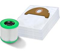 Invest 10 sacs aspirateur + filtre Hepa adapté pour Kärcher WD 2 A 2054 6.904-322 filtre lavable