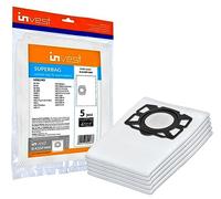 Invest 20 Sacs Aspirateur + Filtre Compatibles Kärcher WD2 Plus, WD3, WD3s, KFI 357 & 2.863-314.0 - Sacs Filtre Remplacement Haute Qualité pour Aspirateur Eau et Poussière