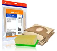 Invest 5 Sacs à poussière avec filtre à lamelles compatible avec Kärcher 2501 2601 3001 NT181 SE3001 WD2500M Puzzi 90