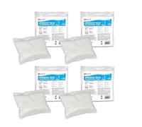 Invest Lot de 4 recharges pour déshumidificateur, granulés de 250 g dans un sac non tissé, pour la cuisine, la salle de bain, le camping, absorbeur d'humidité sans électricité, protection contre les