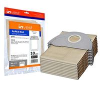 Invest - Sacs d'aspirateur de rechange, sacs filtrants compatibles avec Kärcher : 6.904-167, 2101, 2101 TE, 2105, 2111, 2301, 4000 Plus, 4000 TE, 6.904-164, 6.904-167, A 2101, A 2111 - Marron Lot de