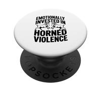 Investi émotionnellement dans Les béliers de Violence à Cornes PopSockets PopGrip Adhésif