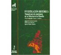 Investigación histórica. Manual para la enseñanza de la historia de la filosofía