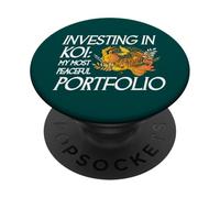 Investir dans Koi Mon Portefeuille Le Plus paisible Investisseur drôle PopSockets PopGrip Adhésif
