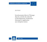 Investissements directs à l'étranger dans les activités de recherche et développement.