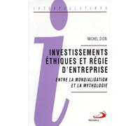 Investissements ethiques et regie d'entreprise