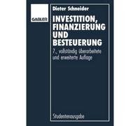 Investition, Finanzierung Und Besteuerung