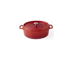 Invicta 403310 Cocotte Ovale - 31 cm - Fonte Emaillée - Rubis