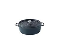 Invicta Cocotte ovale 403351 35 cm fonte émaillée Tous feux dont induction Noire