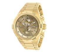 Invicta Aviator 28122 Montre Homme - Entanche - Analogique - mouvement à quartz - acier inoxydable avec cadran or - 50mm
