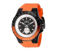 INVICTA Aviator 49303 Montre Homme - Entanche - Analogique - Mouvement à Quartz - Acier Inoxydable avec Cadran Noir - 50mm